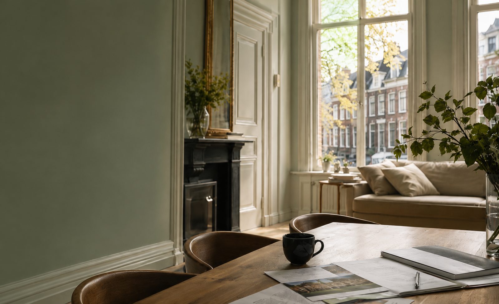 Interieur van een verkochte woning